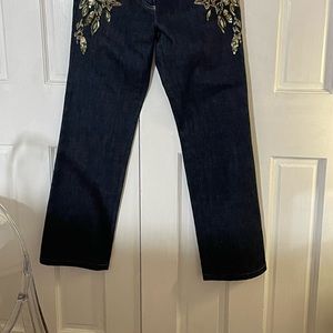 Escada Beaded Jeans NWOT Size 34 (30x30)
